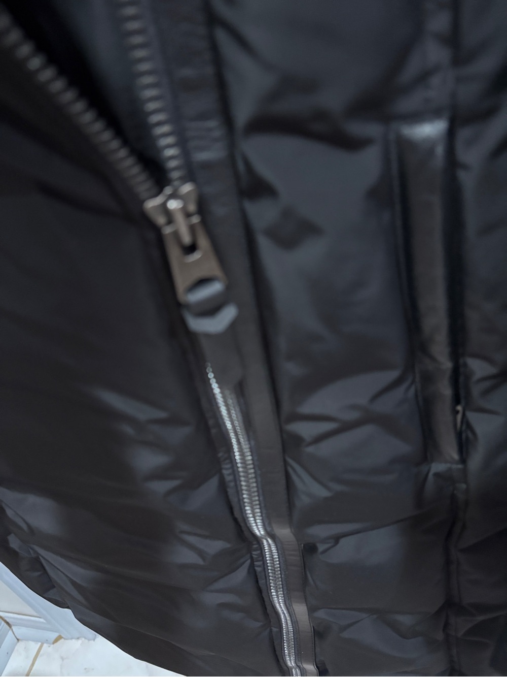 Mackage Black Puffer Coat with Golden Brown Faux Fur Trim - Picture 10 of 17